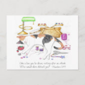 裁縫ルームライオンポス感動的トカード ポストカード (正面)