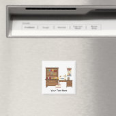 裁縫ルーム1 (パーソナライズされた) マグネット (インサイチュ (食洗機))