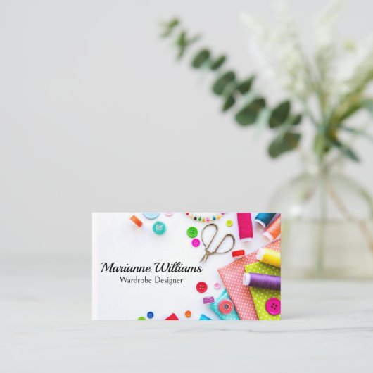 裁縫付属品 | ファブリック 名刺 (スタンド正面)