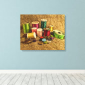 裁縫供給 キャンバスプリント (インサイチュ (ウッドフロア))