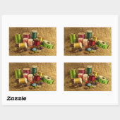 裁縫供給 長方形シール (シート)