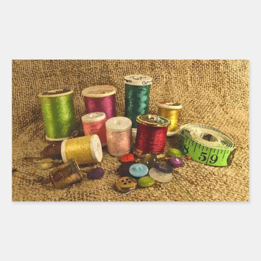 裁縫供給 長方形シール (正面)