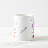 裁縫刺しゅう編み物引用文 コーヒーマグカップ (中央)