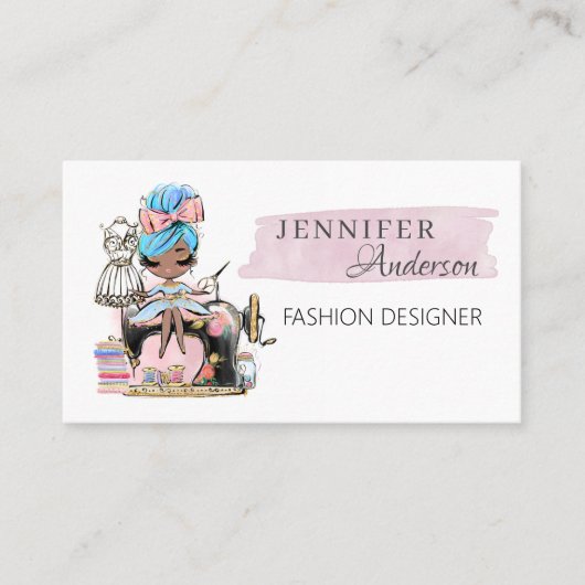 裁縫名刺ファッション設計者 名刺 (正面)