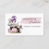 裁縫名刺ファッション設計者 名刺 (正面)