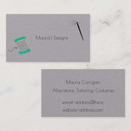 裁縫名刺 名刺 (正面/裏面)