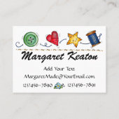 裁縫名刺 名刺 (裏面)