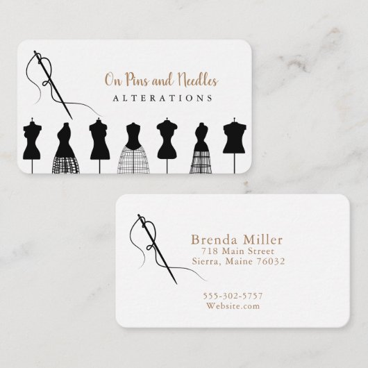 裁縫名刺 名刺 (正面/裏面)