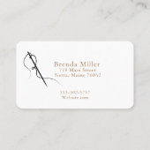 裁縫名刺 名刺 (裏面)