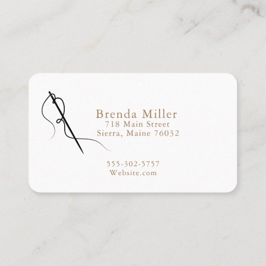 裁縫名刺 名刺 (裏面)