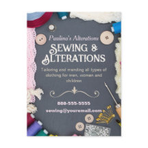 裁縫変更サービスフライヤー