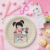 裁縫女 ペーパープレート (パーティー)