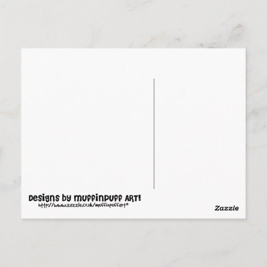 裁縫女 ポストカード (裏面)