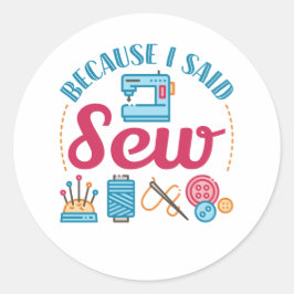 裁縫好き私が縫って言ったから ラウンドシール