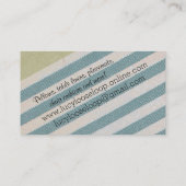 裁縫婦のはさみの糸の生地を縫うヴィンテージ 名刺 (裏面)