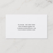 裁縫婦の名刺のテンプレート 名刺 (裏面)