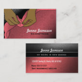 裁縫婦の名刺 名刺 (正面/裏面)