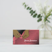 裁縫婦の名刺 名刺 (スタンド正面)