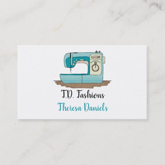 裁縫婦の名刺 名刺 (正面)