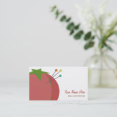 裁縫婦の名刺- Pinのクッション 名刺 (スタンド正面)