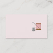 裁縫婦の芸術および技術の名刺 名刺 (裏面)