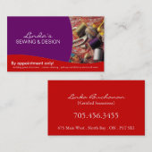 裁縫婦の~の名刺 名刺 (正面/裏面)