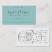 裁縫婦、- n。///clothier///dressmaker///needl… 名刺 (正面/裏面)