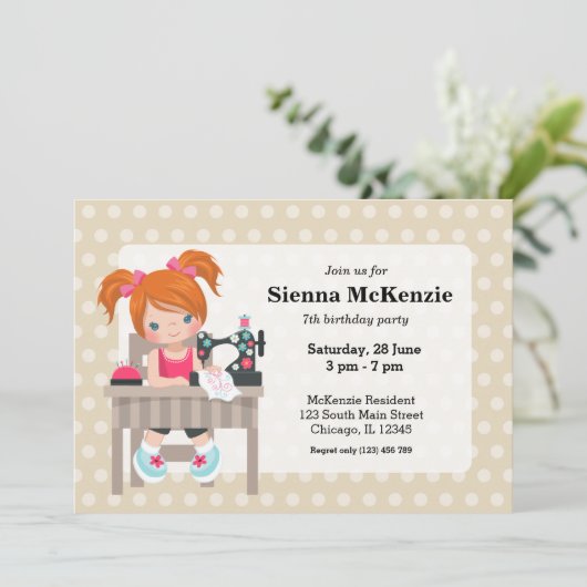 裁縫少女 招待状 (スタンド正面)