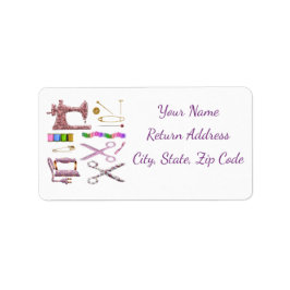 裁縫工芸品の服のデザインパーソナライズ住所 ラベル