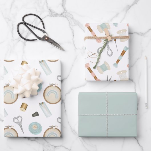 裁縫工芸品 ラッピングペーパーシート (正面)