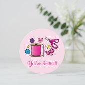 裁縫工芸誕生会 招待状 (スタンド正面)