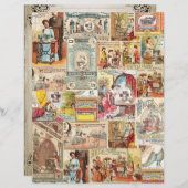 裁縫広告スクラップブック紙 (正面/裏面)