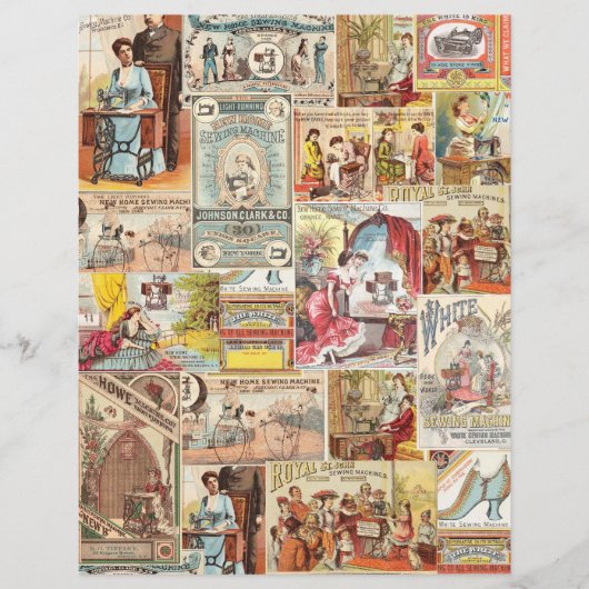裁縫広告スクラップブック紙 (正面)