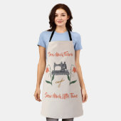 裁縫愛好家 – 縫い多くのファブリック、縫い少し時間 エプロン (着用した状態)