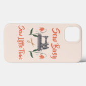 裁縫愛好家 – 縫い忙し、縫い少し時間 Case-Mate iPhoneケース (裏面 (横))