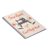 裁縫愛好家 – 縫い良い、今はやめできない ノートブック (右側)