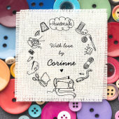 裁縫手作りラブハンド ラバースタンプ