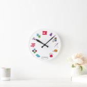 裁縫時計 ラウンド壁時計 (ホーム)