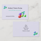 裁縫概念 名刺 (正面/裏面)