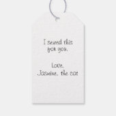 裁縫機で猫を作る ギフトタグ (裏面)