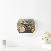 裁縫機とドレス ラウンド壁時計 (ホーム)