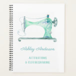 裁縫機のシームストレス水色 プランナー手帳<br><div class="desc">裁縫機のSeamstress Waterカラープランナー。</div>