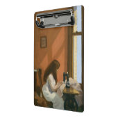 裁縫機の女の子（Edward Hopper著） ミニクリップボード (アングル2)