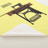 裁縫機の漫画イラストレーション シェルパブランケット (3/4)