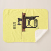 裁縫機の漫画イラストレーション シェルパブランケット (正面(横))