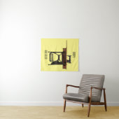 裁縫機の漫画イラストレーション タペストリー (インサイチュ(横))