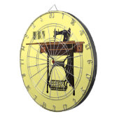 裁縫機の漫画イラストレーション ダーツボード (正面右)