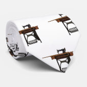 裁縫機の漫画イラストレーション ネクタイ (ロール)