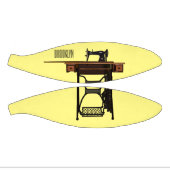 裁縫機の漫画イラストレーション ミニバスケットボール (パネル)