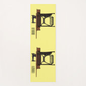 裁縫機の漫画イラストレーション ヨガマット (正面)